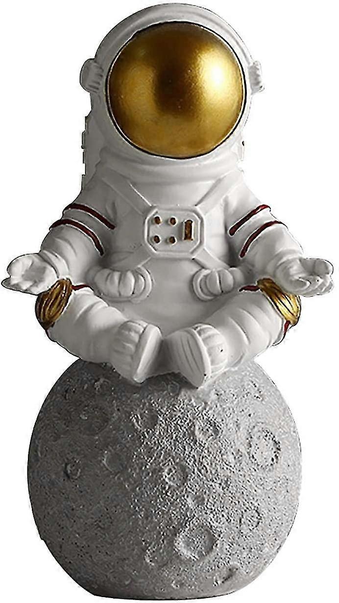 Astronaut Decorations-meditating Astronaut Golden