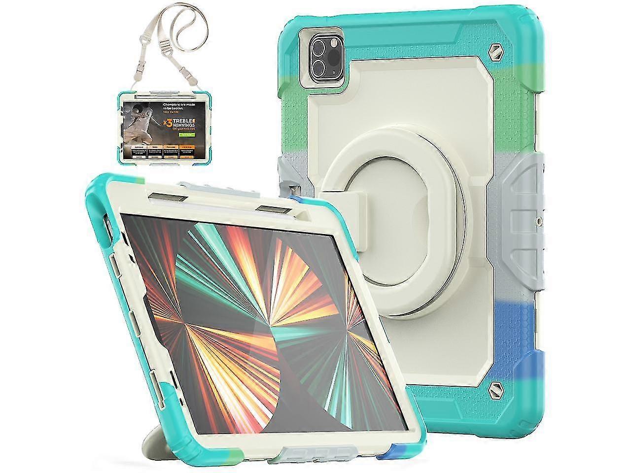 Case For Ipad Air 5 / Air 4 10.9 2022 2020, Ipad Pro 11 Inch With Screen Protector [support Apple Pencil Pair & Charging] And Handle Strap Kickstand S