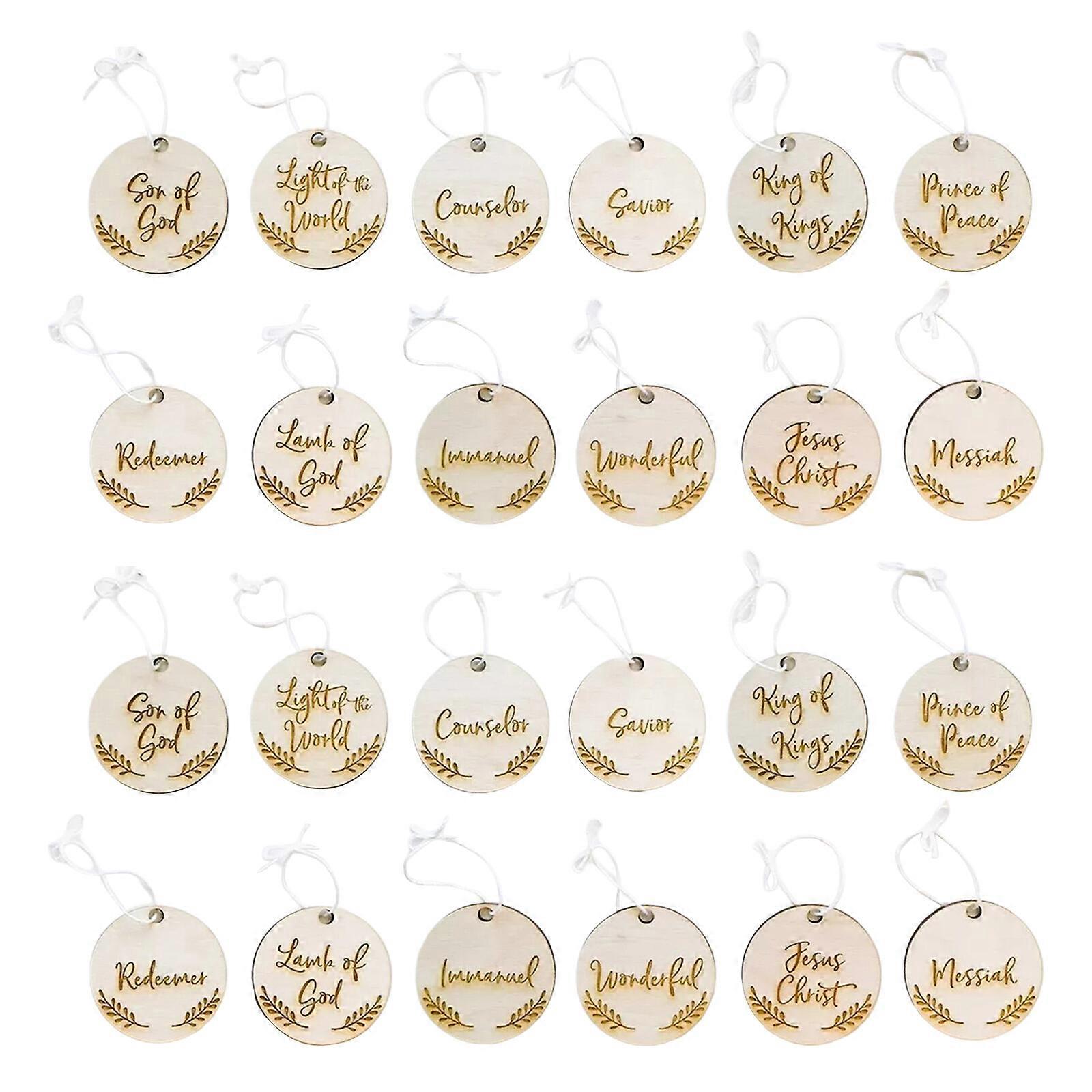 New Arrive Names of Jesus Christmas Ornament Biblical Allusions Ornaments with Names of The Savior and Biblical Allusions Xmas