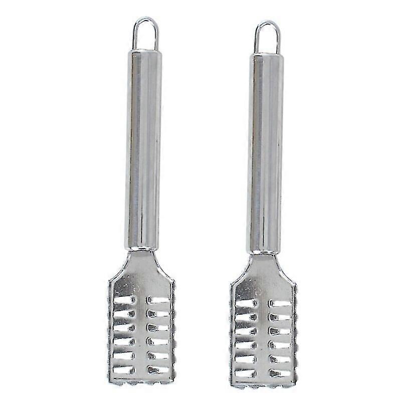 Stainless Steel Fish Scale Planer Multi-function Fish Scraper Kitchen Gadget 2pcs