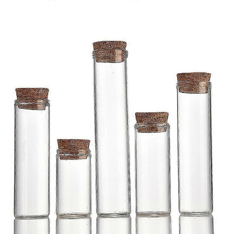 20pcs Glass Favour Jar Set With Cork Lids 25m Mini Mason Airtight Storage Bottles