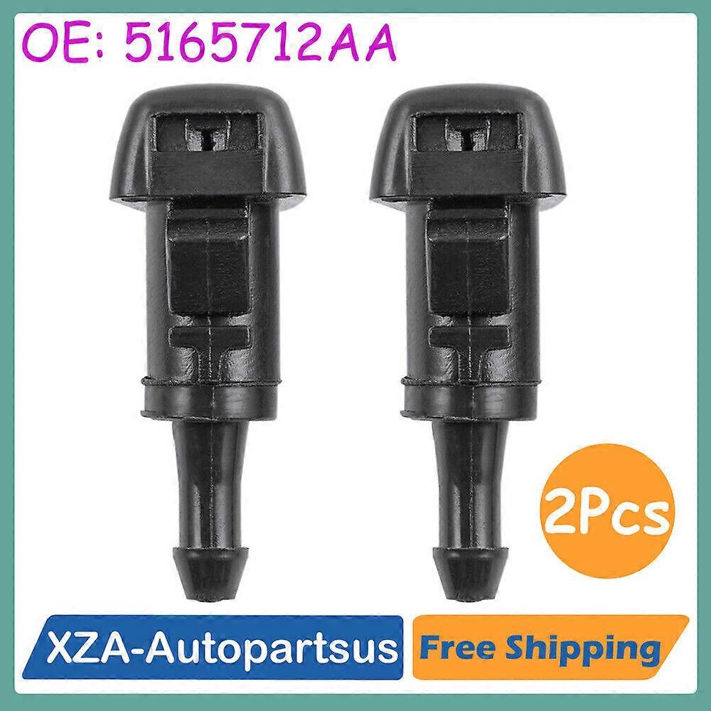 2Pcs Spray Washer Nozzle Windshield Wiper Nozzle For Jeep Compass 2011-2017