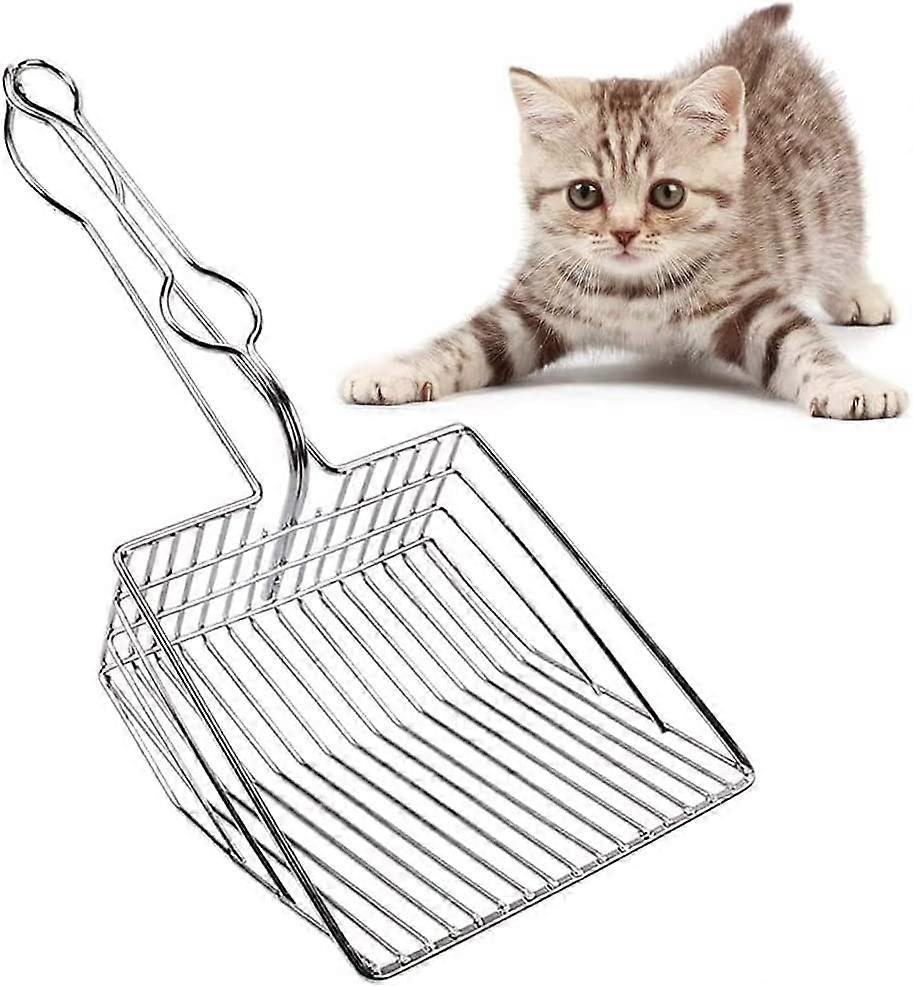 Nye produkter i 2023,Kattegrusskovl, Stor kattegrusskovl, Kattegrusskovl af metal, Holdbar kattegrusskovl Let