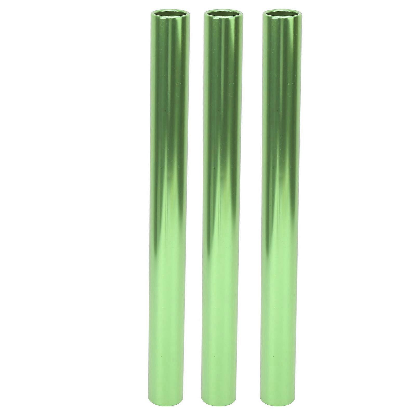 3pcs Aluminum Alloy Electroplating Relay Batons Track and Field Sprint Match BatonsGold
