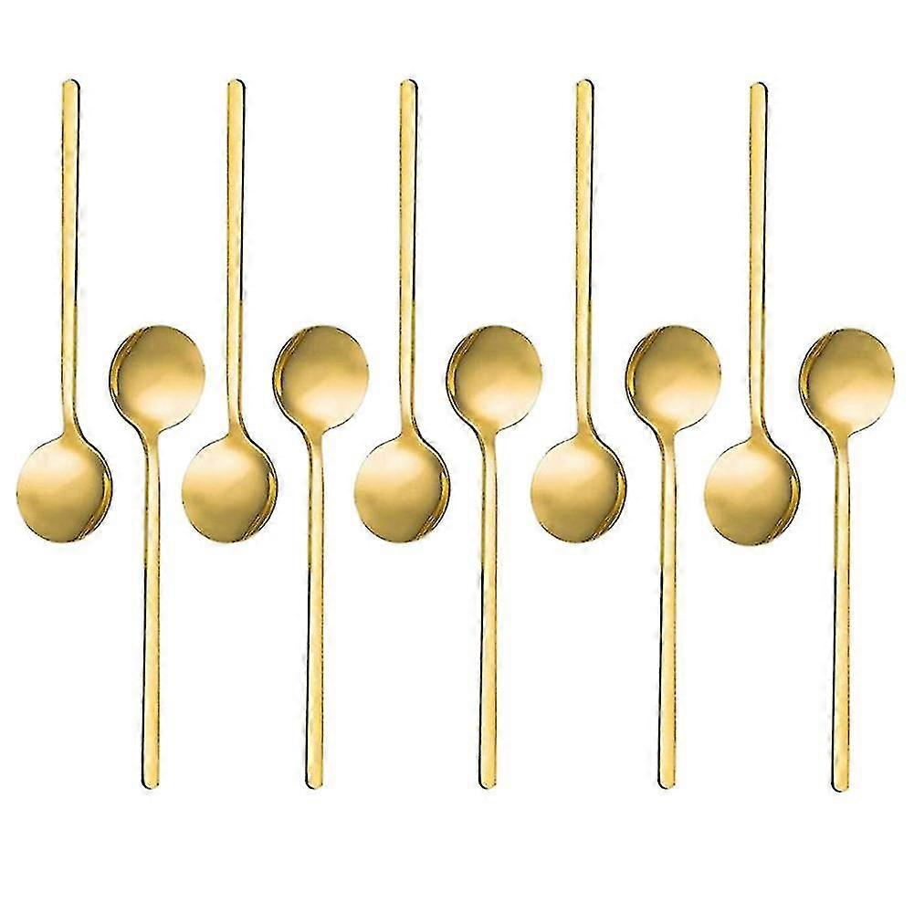 Stainless Steel 10 Pcs Espresso Spoons Teaspoons For Sugar