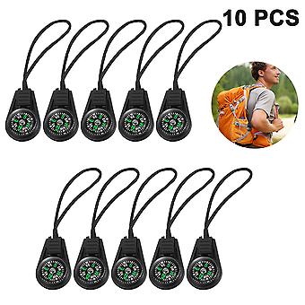 Mini Survival Kompass Pack von 10 - Outdoor Camping Wandern Tasche Kompass Flüssigkeit gefüllt Mini Kompass für Armband Halskette Schlüsselanhänger