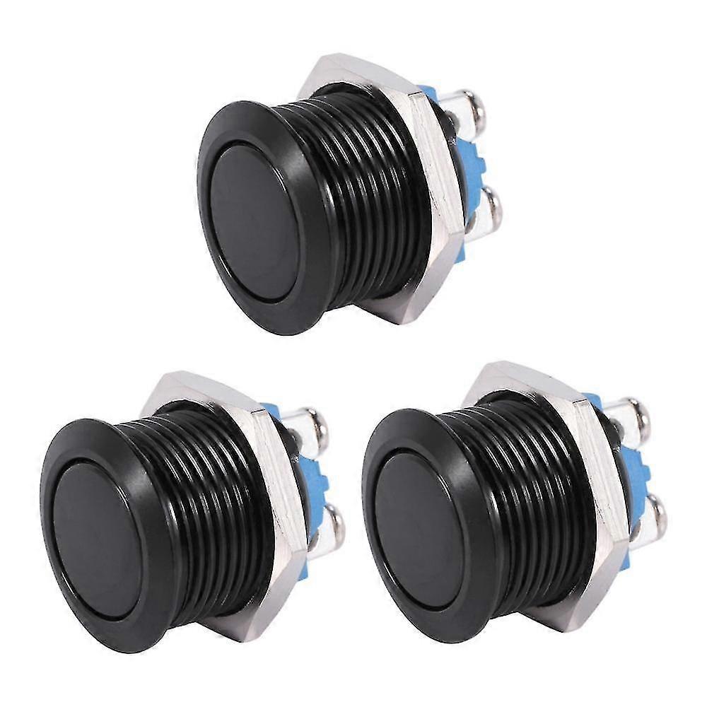 3x Horn Switch Horn Button Push Button Switch For Car 16mm 12v