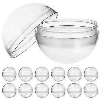 50pcs Clear Gumballs Capsule Toy Machine Round Balls Plastic Refills Toy Capsules