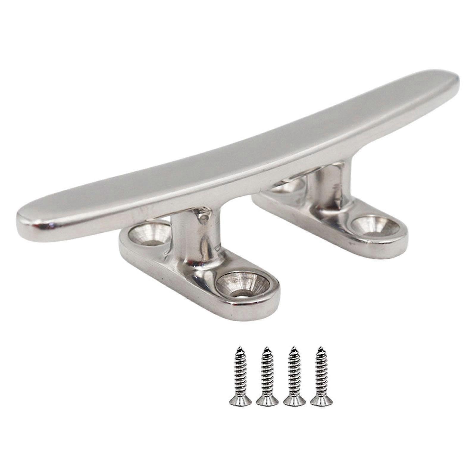 Boat Open Base Cleat Lightweight Mooring Dock Cleat for Towing Kayaks Yachts 10cmx2.5cm