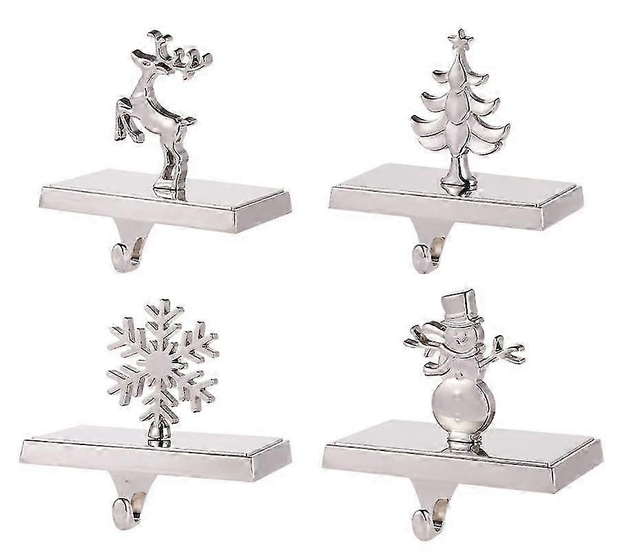 Snowflake Stocking Hanger Holder, Oil-Rubbed , 4-Pack(Random color)
