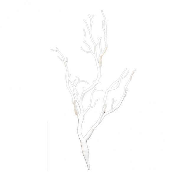 8xCreative Simulation Branches Artificielles Petits Arbres Branche Table Décor blanc