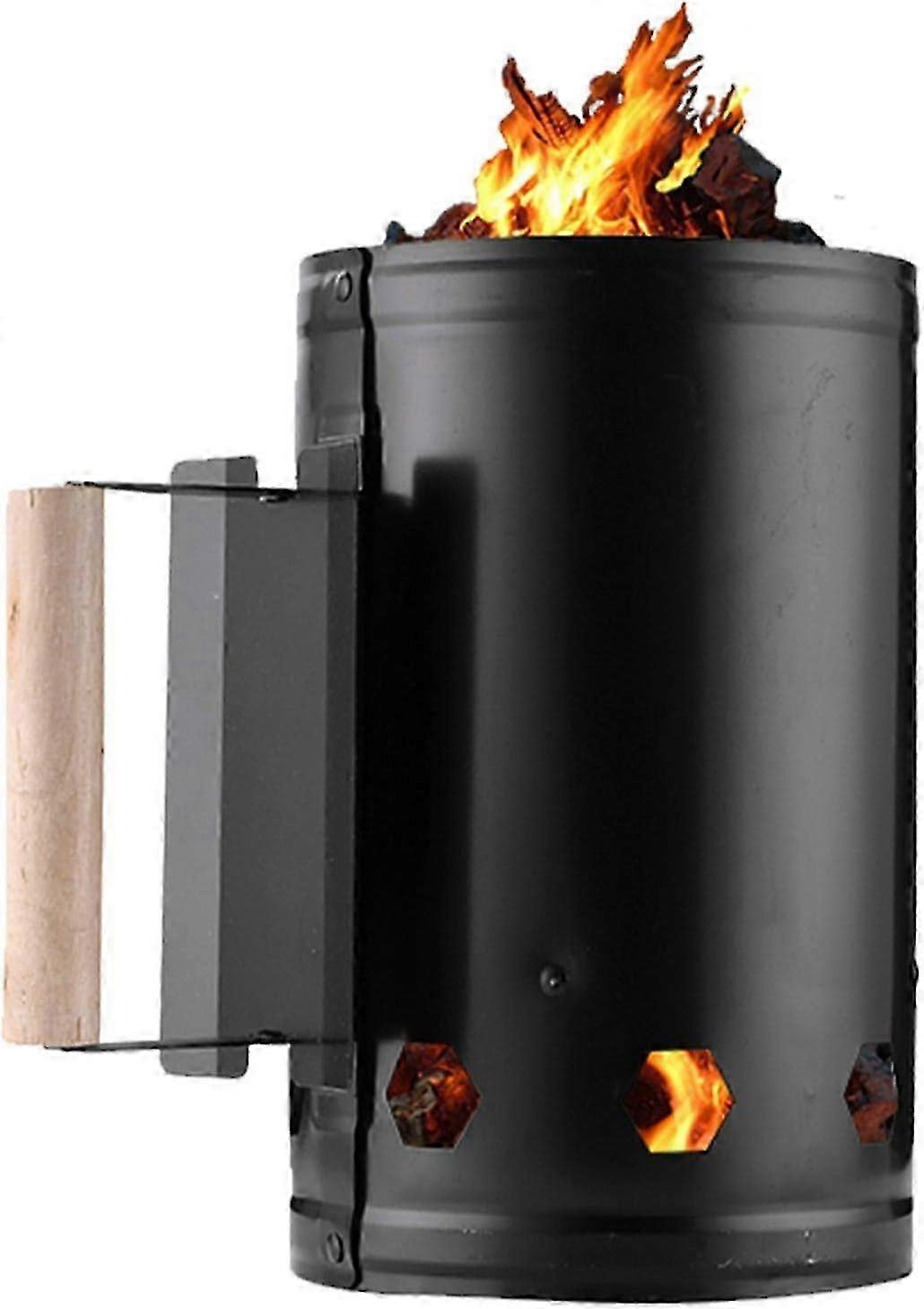 Rapid Charcoal Chimney Starter for Camping Grilling, BBQ Fire Starter