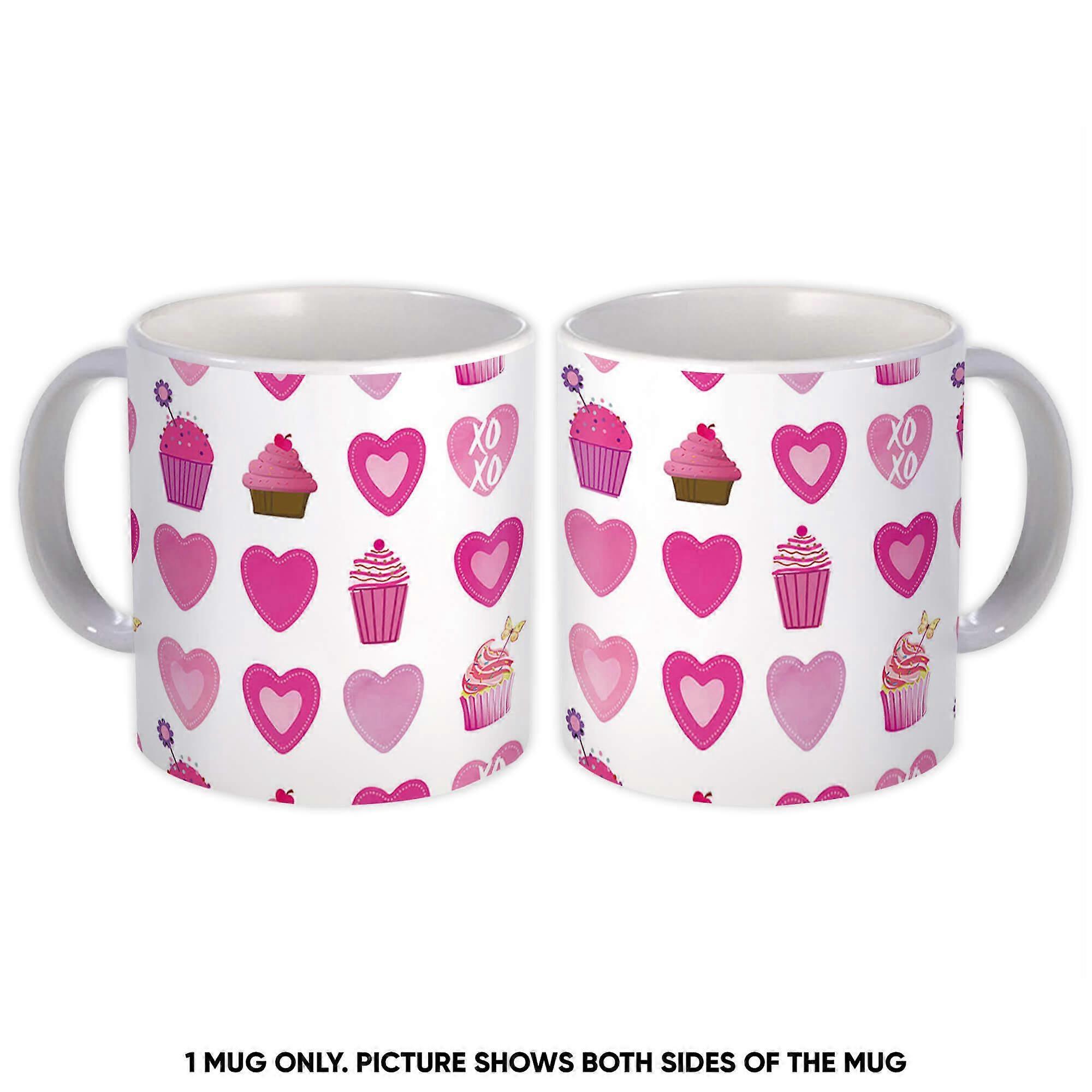 礼品杯:纸杯蛋糕 Hearts Love