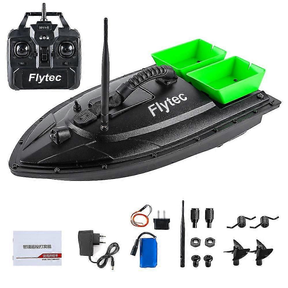 Flytec Angeln Köderboot 500m Fernbedienung Köderboot Dual Motor Fish Finder 1,5kg Laden mit Led