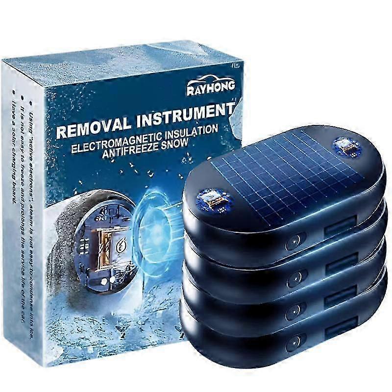 4pcs Electromagnetic Molecular Interference Antifreeze Snow Removal Instrument