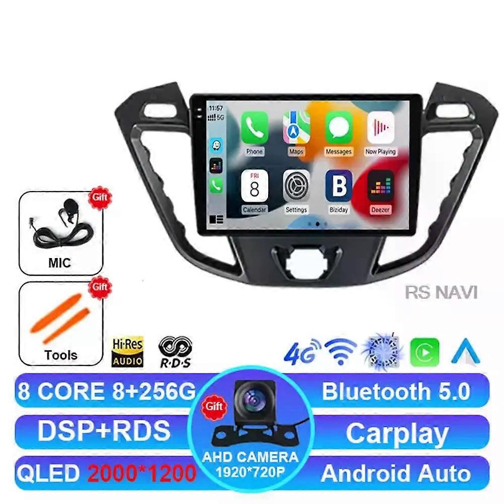 Android 14 Car Radio For Ford Tourneo Custom 1 I Transit 2012 - 2021 Navigation Bt 4g Lte 2 Din Multimedia Stereo Dsp Dvd Gps