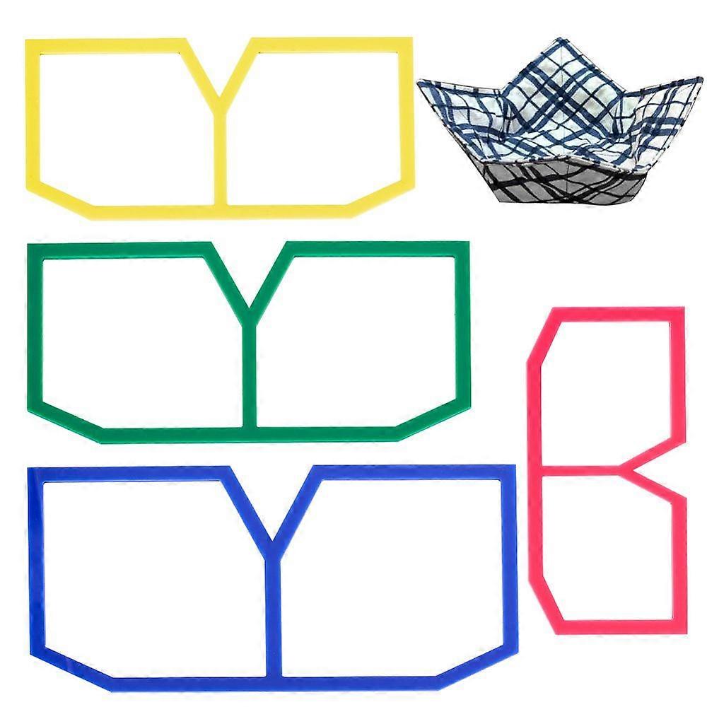 Acrylic Quilting Template Patchwork Stencils Petaline 105~150x210~300x3mm 4pcs/set