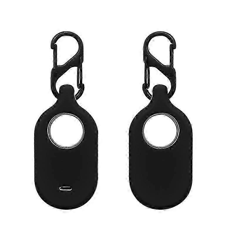 2pcs Silicone Case Compatible with Samsung Galaxy SmartTag 2, Anti-Scratch Silicone Protective Skin Cover for SmartTag 2 2023 with Keychain