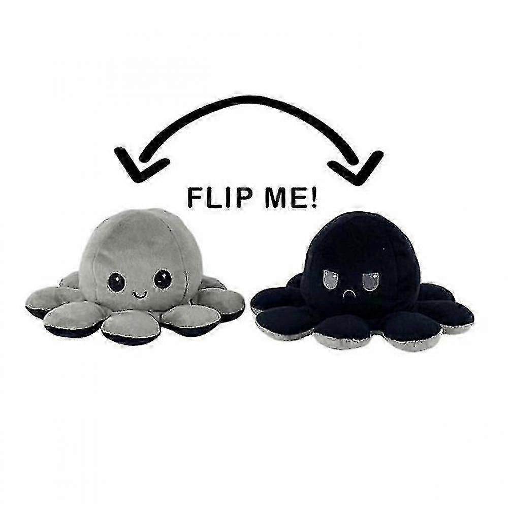 30/40cm Reversible Octopus Plush Doll With Double-sided Pattern Stuffed Cartoon WDX