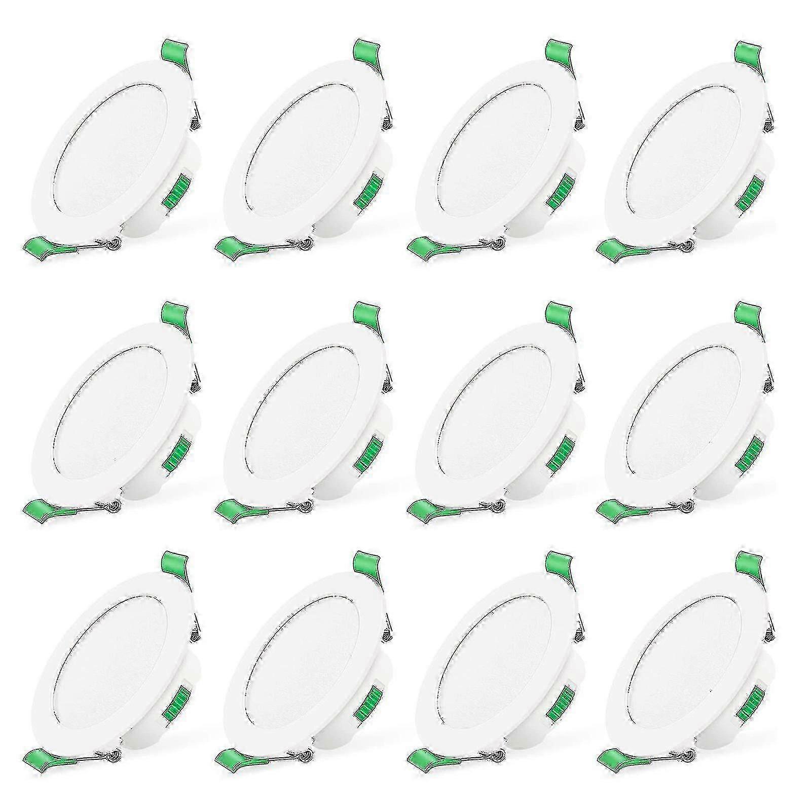 12pcs 7w Blanco Led Downlight Empotrable Luces de techo slim Spot Light