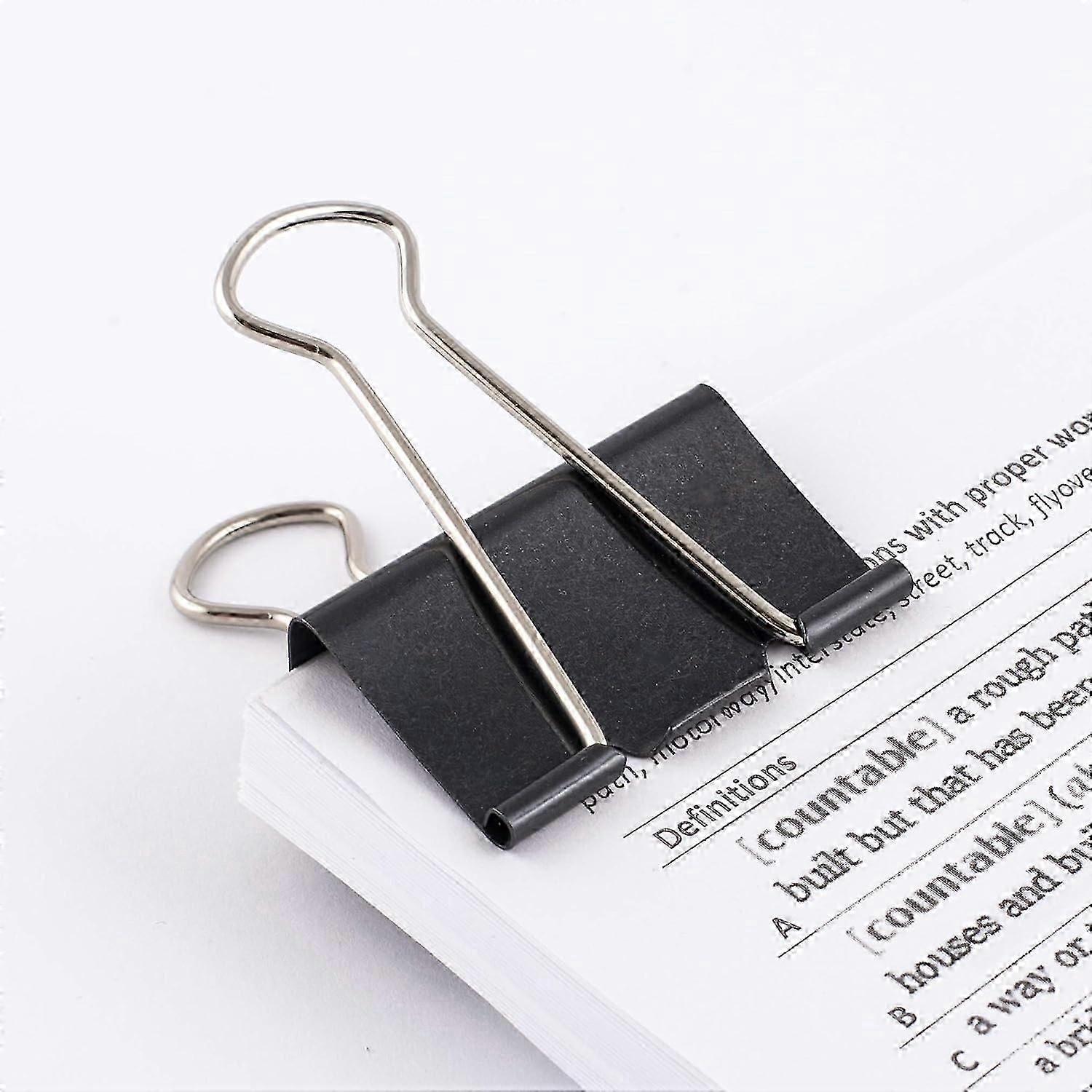 12pcs| 51mm | Box of Multi-Function Paper Clips | Black