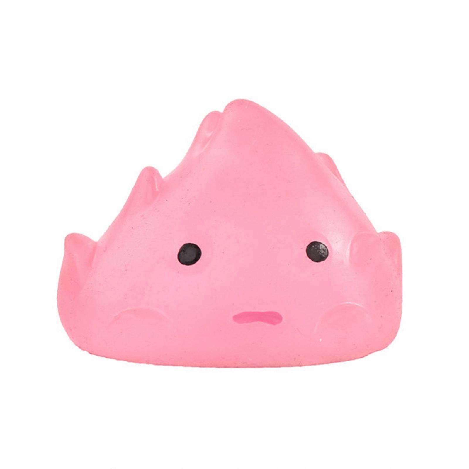 Squeezable Toy TPR Pitaya Stretchy Fruit Toy Soft Decompression Toy Stress Relief Toy Autisms Favor Hand Squeeze Toy Pink