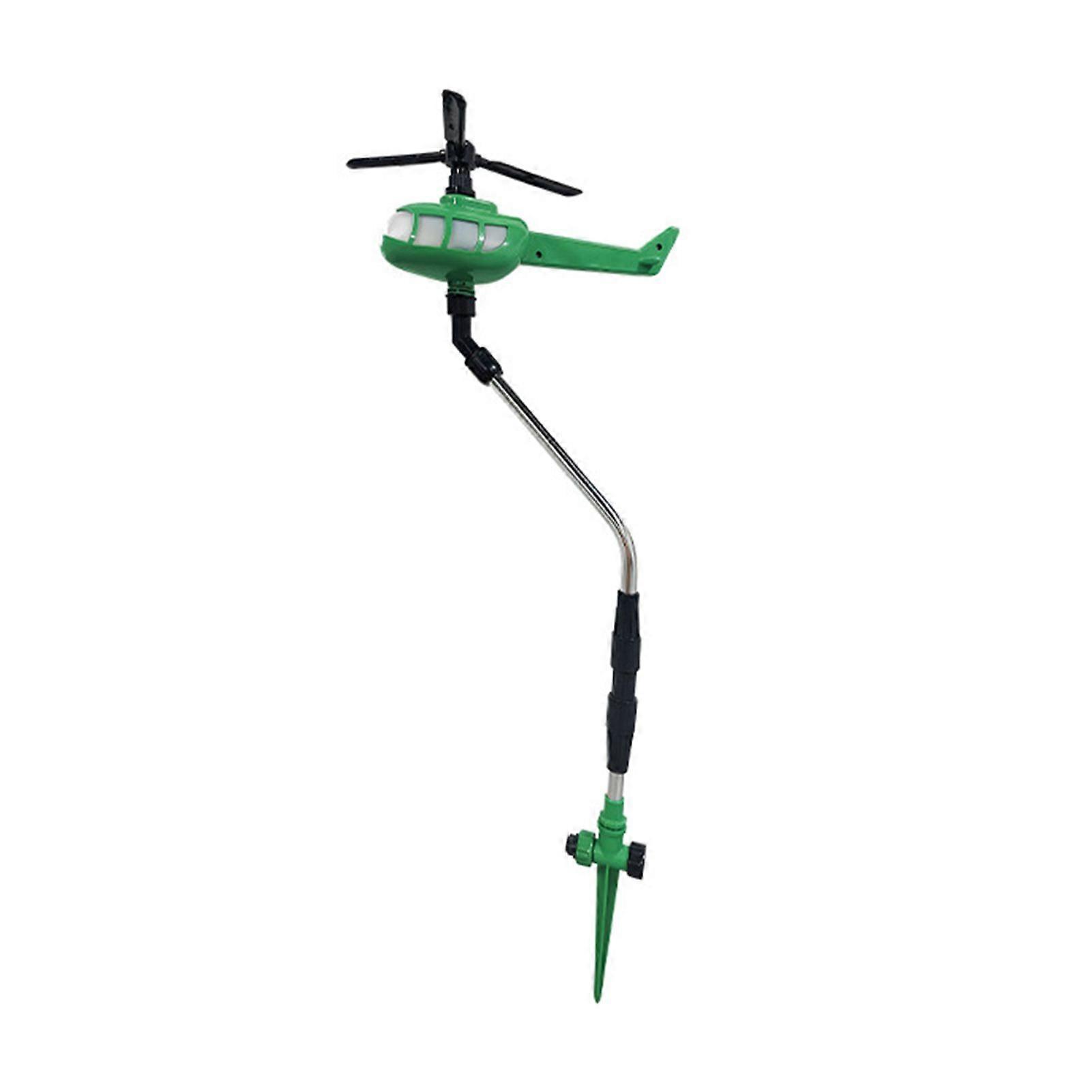 Helicopter Water Sprinkler 360-Degree Rotating Sprinkler Head with Ground Spike Multifunctional Garden Sprinkler for Yard Lawn