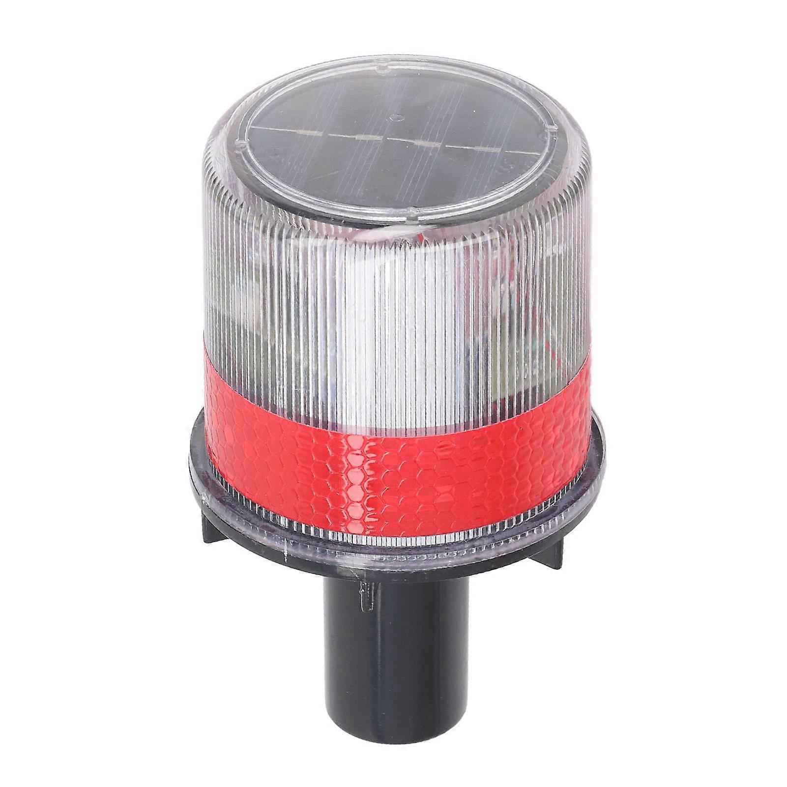 Uadme LED Alarm Light, Solar Powered LED Strobe PC Shell Reflective Waterproof Switch Beacon Warning Light Safety Strobe