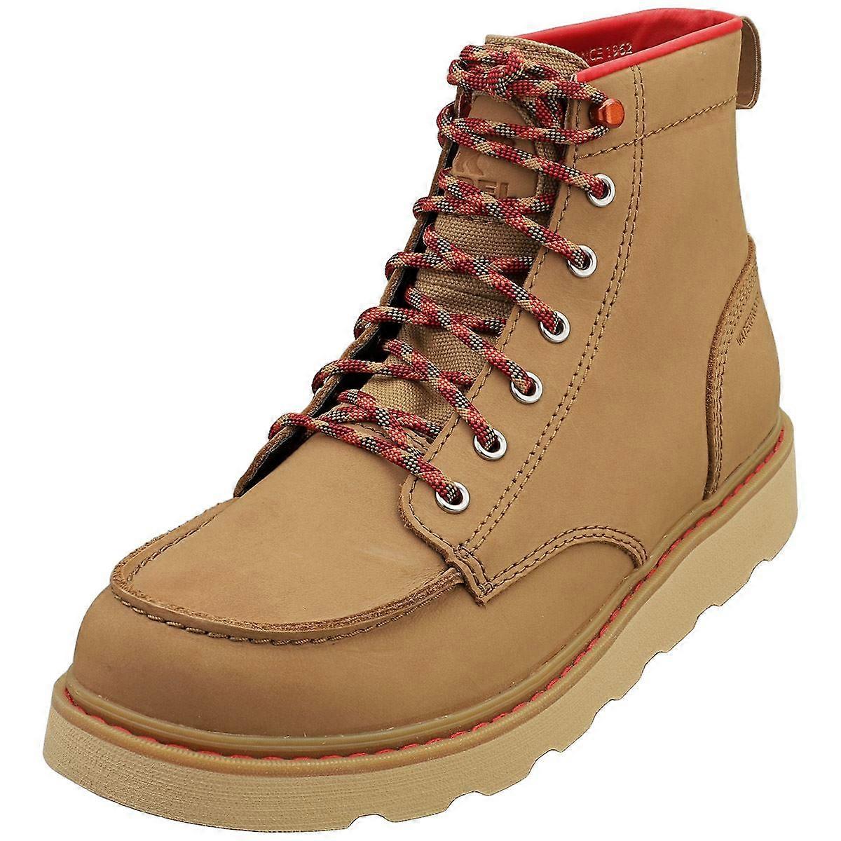 SOREL Slabtown 62 Moc Toe Gear Wp أحذية كاجوال رجالي برتقالي كاريبو