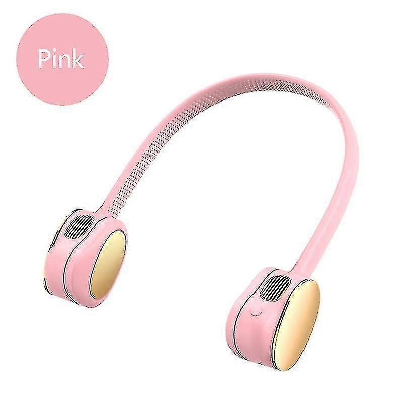 Mini Portable Leafless Hanging Neck Fan Usb Rechargeable