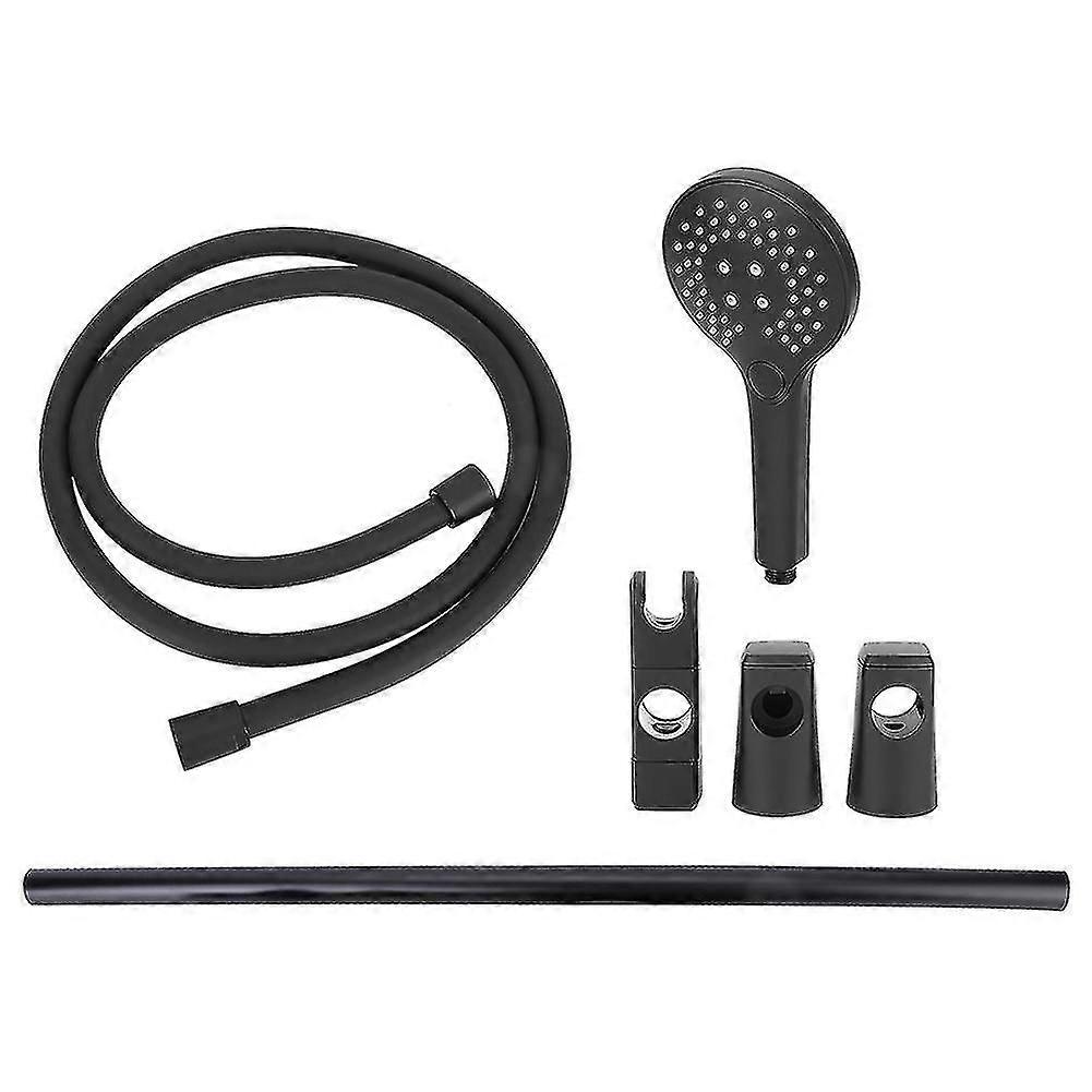 Adjustable Slide Bar Rain Shower System Set with Handheld Spray Faucet