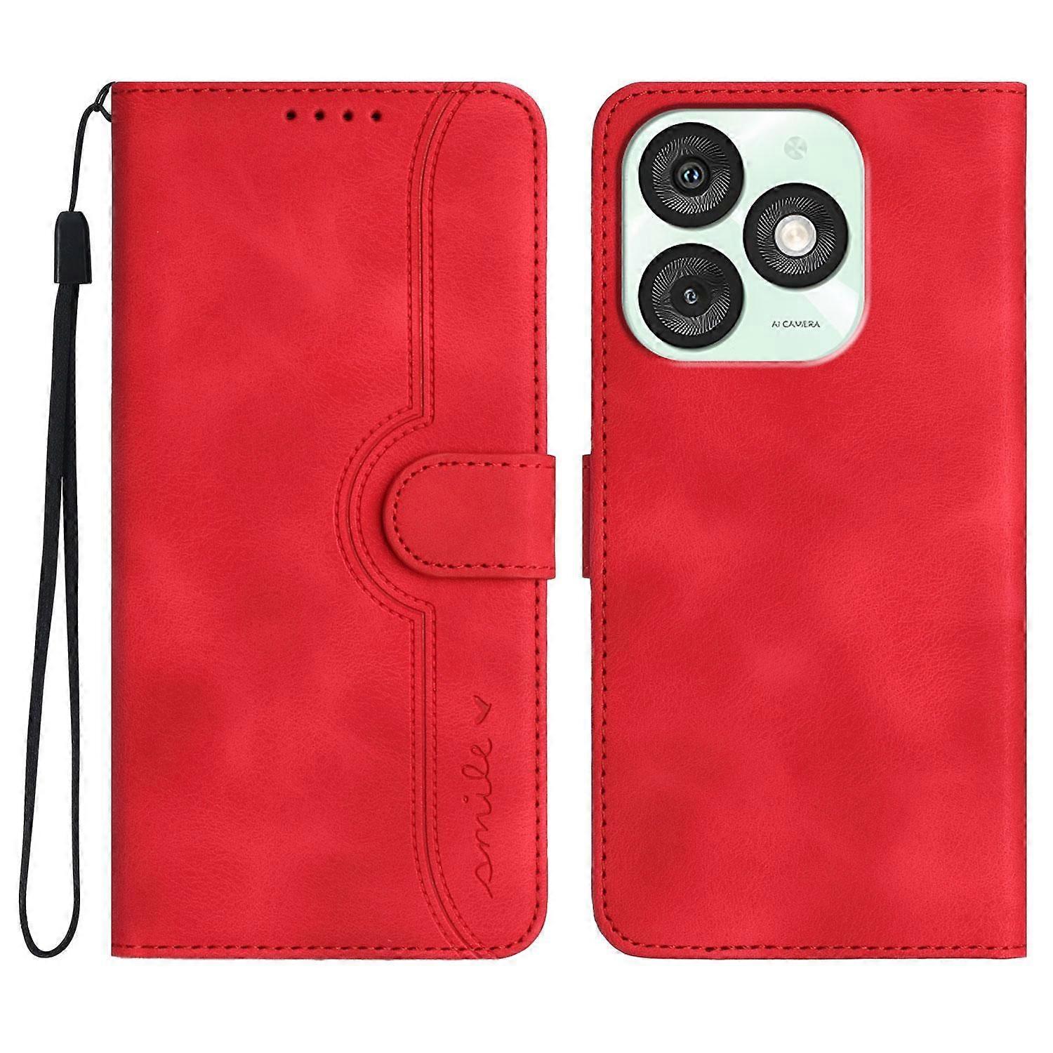 Carcasă PU cu model de inimă pentru Itel A50