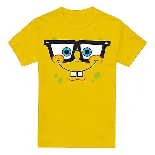 SpongeBob SquarePants Mens Nerd Face T-Shirt