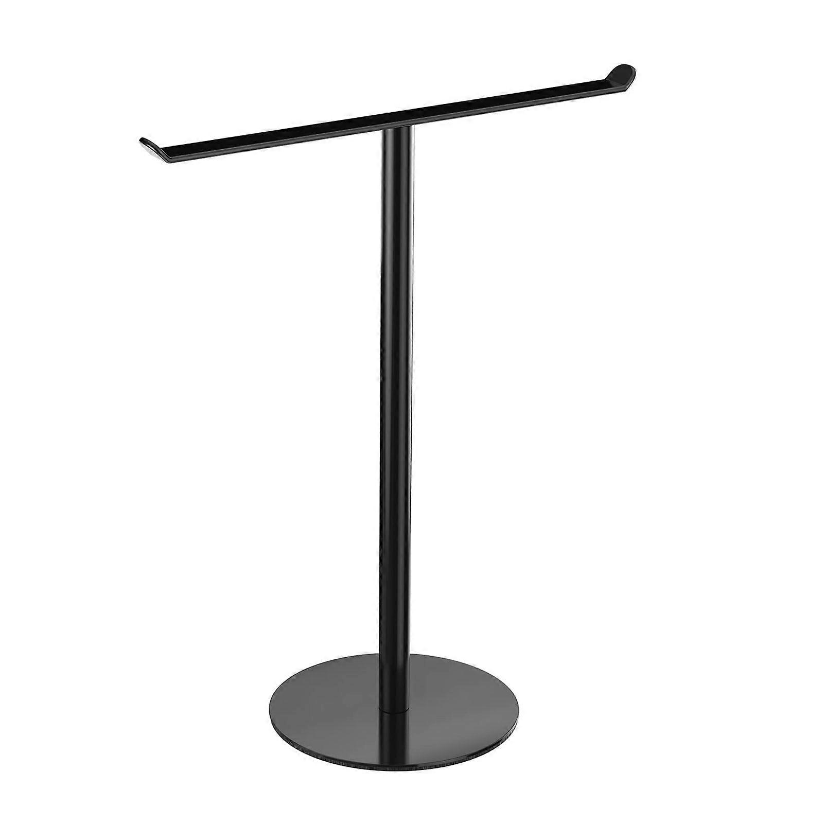 Qinghai Bath Hand Towel Holder Easy to Install Multi-Purpose Bathroom Countertop T-Shape Towel Bar Rack Stand with Heavy Base