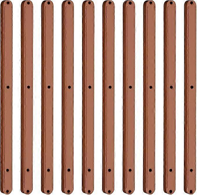 5 Pairs Plastic Drawer Slides for Drawer - 298mm - Brown