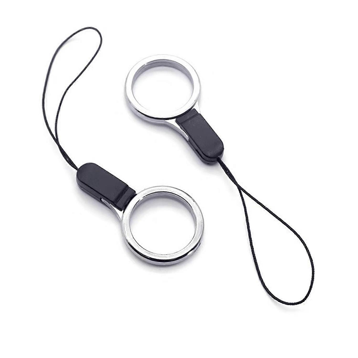 2Pcs Plastic Finger Ring Lanyard Strap Universal Cord Accessories for Keys Phone