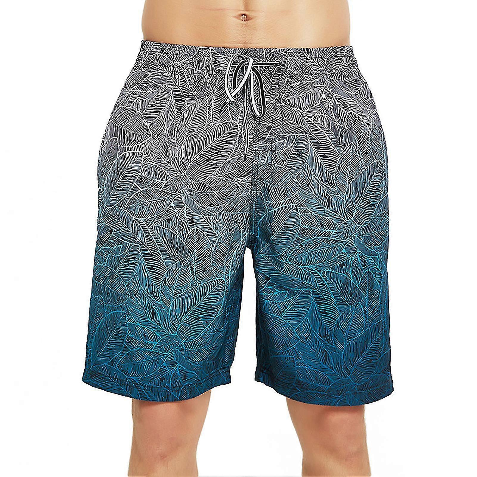 Men's Beach Shorts Gradient Color Plus Size Quick Drying for Surfing Swimming Features:Notice:Actual color may be