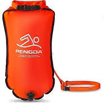 Swim Buoy 25L Wasserdichter Packsack Sicheres Schwimmen Open Water und Triathlon Schwimmboje, Kajaker Schwimmblase Open Water Triathlet, Surfer, Schwimmen, Rudern