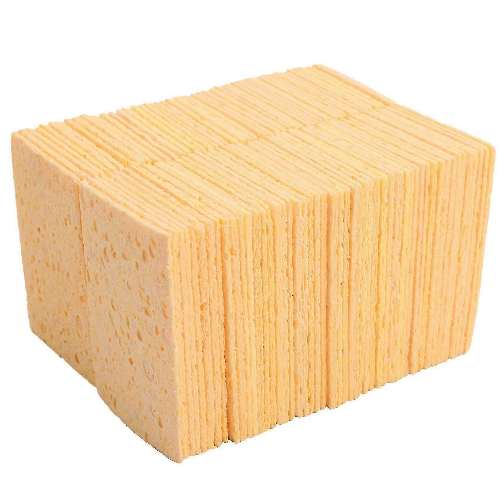 100Pcs συγκολλητικό σίδερο συγκόλλησης άκρη συγκόλλησης καθαρισμού σφουγγάρι συγκόλλησης σφουγγάρι σφουγγάρι αντικατάστασης Spon js