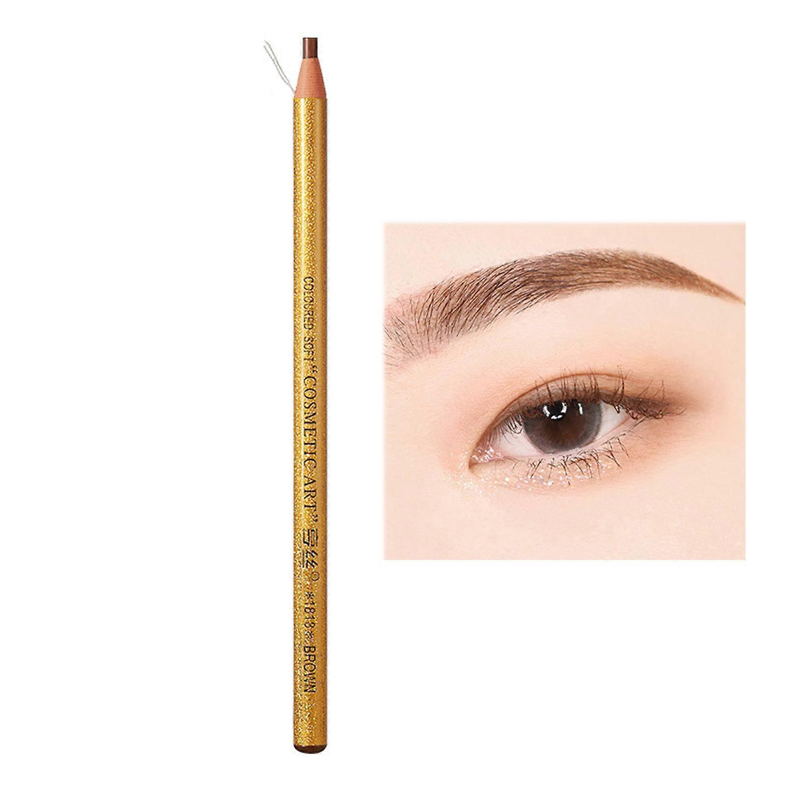 Crayon à sourcils Cosmétiques pour le maquillage Teinte noire Imperméable à l’eau Crayon à sourcils longue durée Beauté naturelle Résistant à la transpiration Café léger