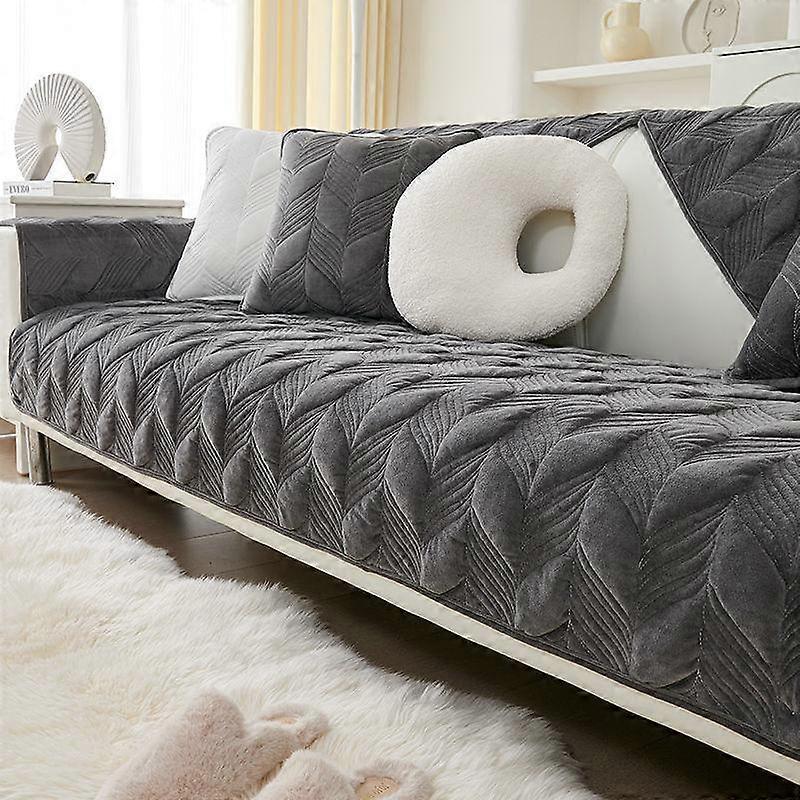 Nordic Simple Style Sofa Cushion Modern Fashion All-season Universal Anti-skid Cushion Living Room Backrest Towel Plush Sofa Cover