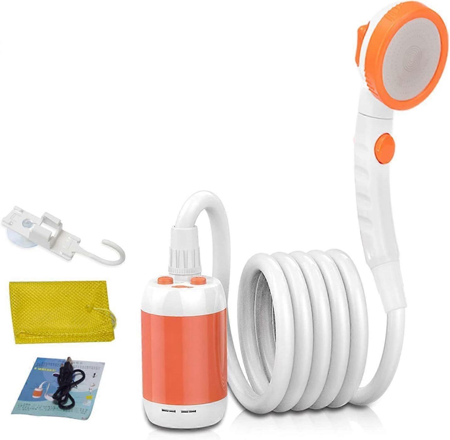 Rechargeable Battery Powered Shower Portable Shower Camping Travel Shower Electric Mobile Shower Outdoor Portable Shower Outdoor Shower Built-in 5000m