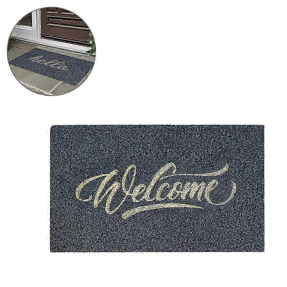 ترحيب ممسحة ألياف البوليستر حصيرة ترحيب بساط خارجي غير قابل للانزلاق مدخل داخلي في الهواء الطلق الحصير