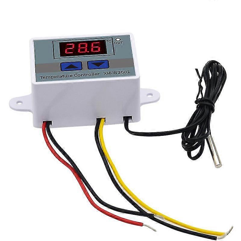 220 Digital Led Temperature Controller Module, XH-W3001 Thermostat Switch with Waterproof Probe,