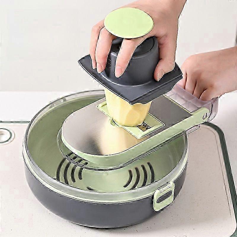 Multi-function draining vegetable cutter household kitchen cooking artifact multi-function shredded vegetable cutter