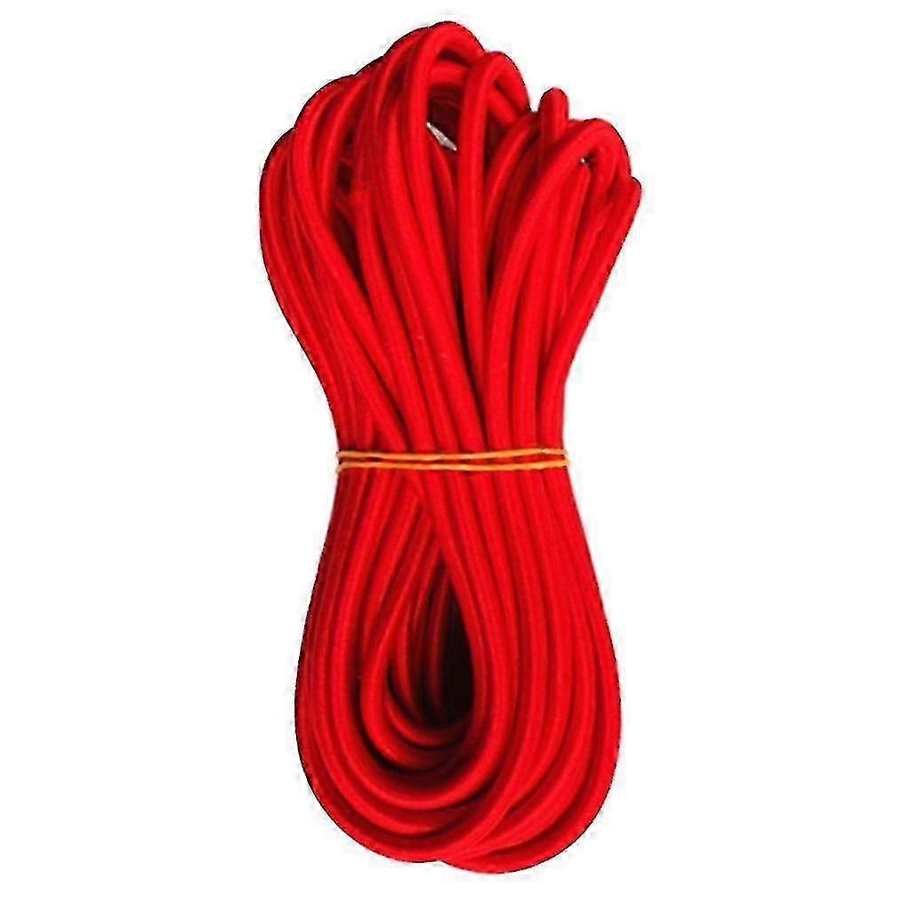 10m Red Elastic Shock Cord Tie Down Rope for Boats and Trailers 5mm Diameter
