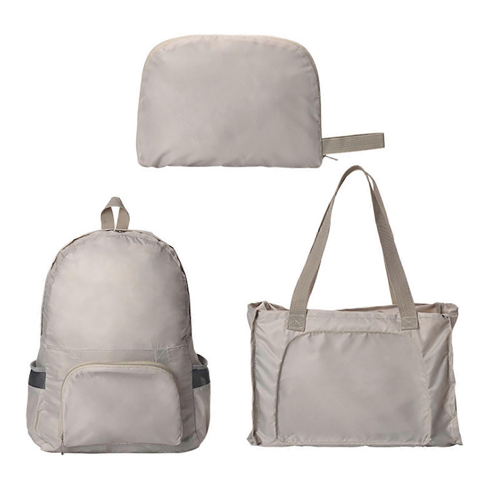 Packable Backpack Polyester Fiber Foldable Waterproof Lightweight Multifunctional Hiking Daypack for Camping Traveling