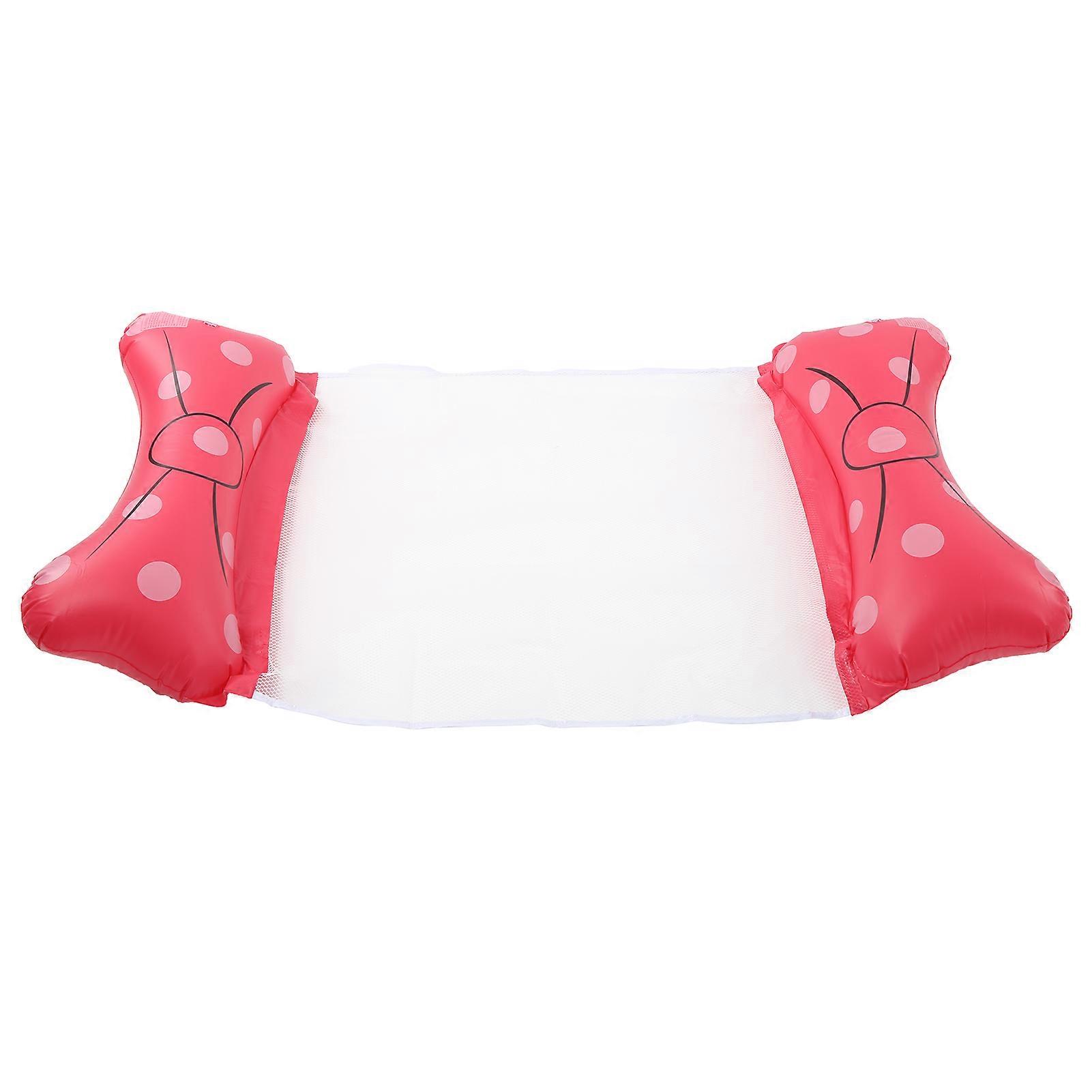 Inflatable Pool Float Hammock Portable Water Hammock Swimming Pool Float for AdultsRose Red