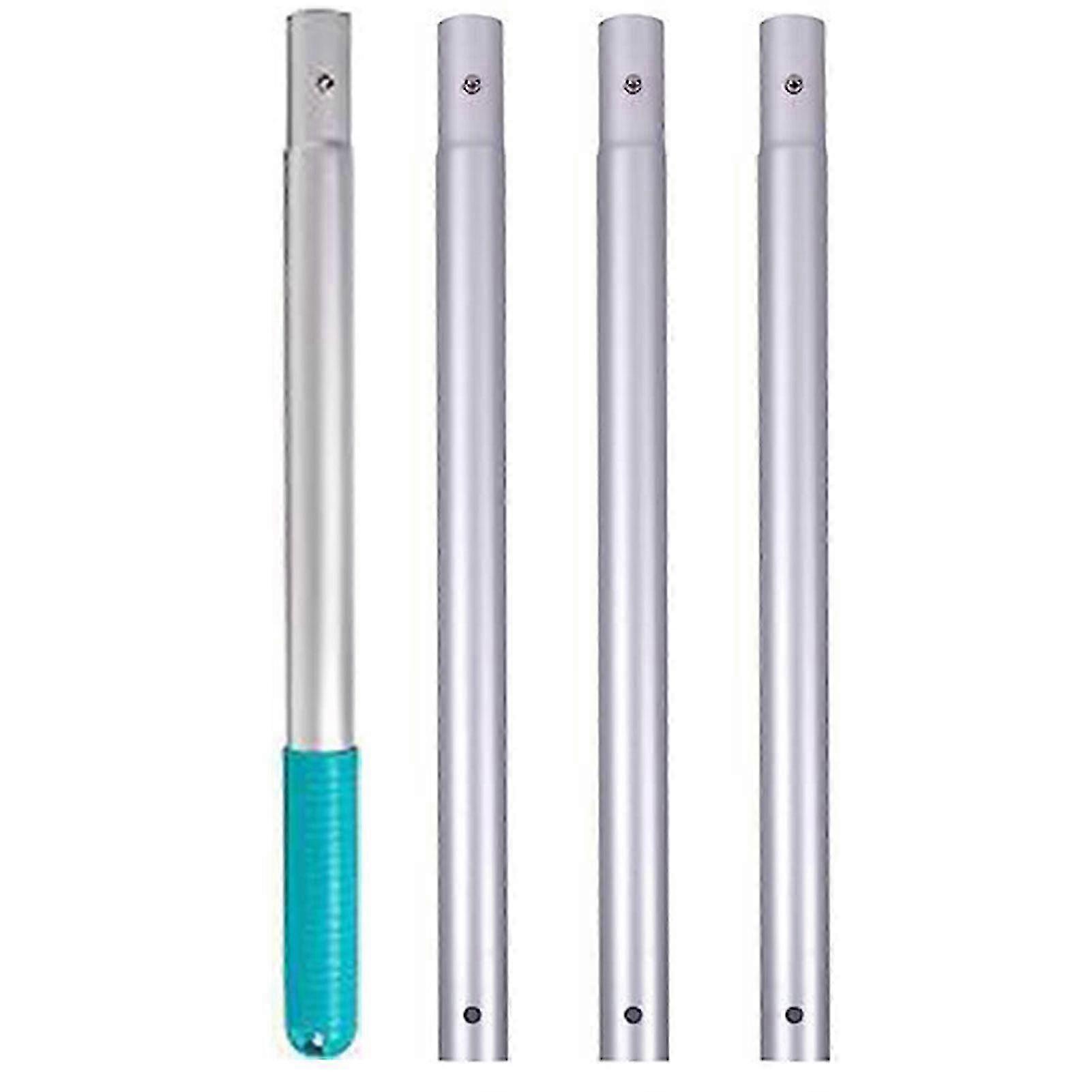 Easy Install Extension Poles for Swimming Pool Cleaning (Skimmer Net, Rake, Brush)