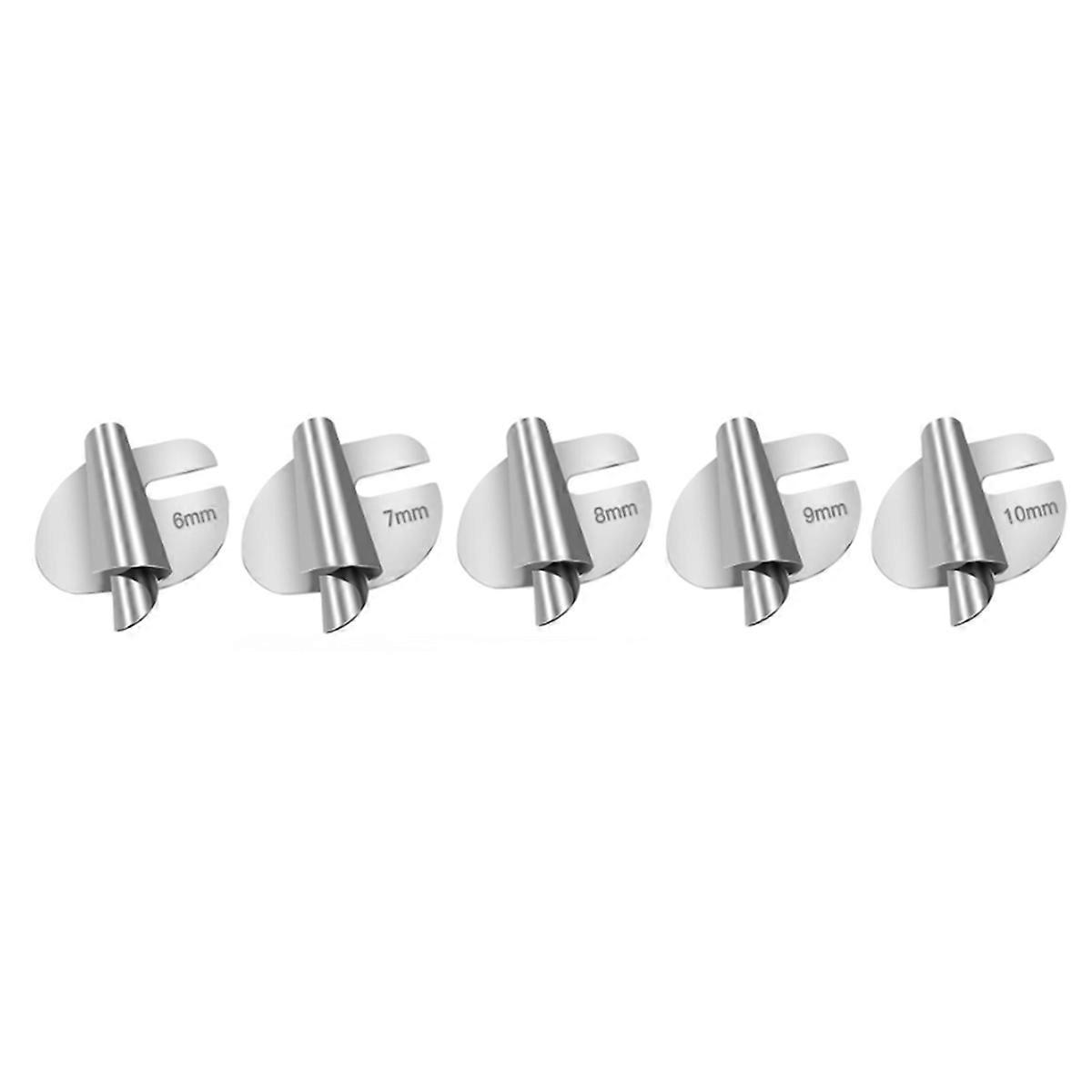 Sewing Rolled Hemmer Foot Universal 5Pcs/Pack 6mm-10mm Curved Scroll